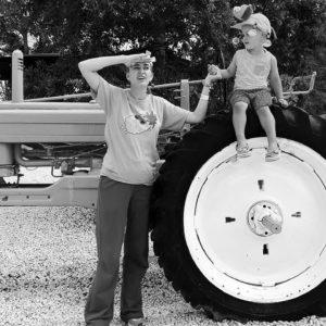 Chris and Mother learn how to harvest strawberries and greens on the farm