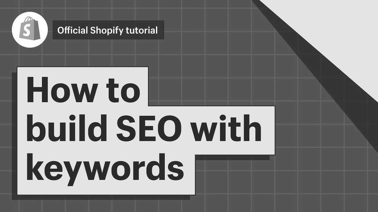 How To Build SEO Via Keywords ||  Shopify Help Middle