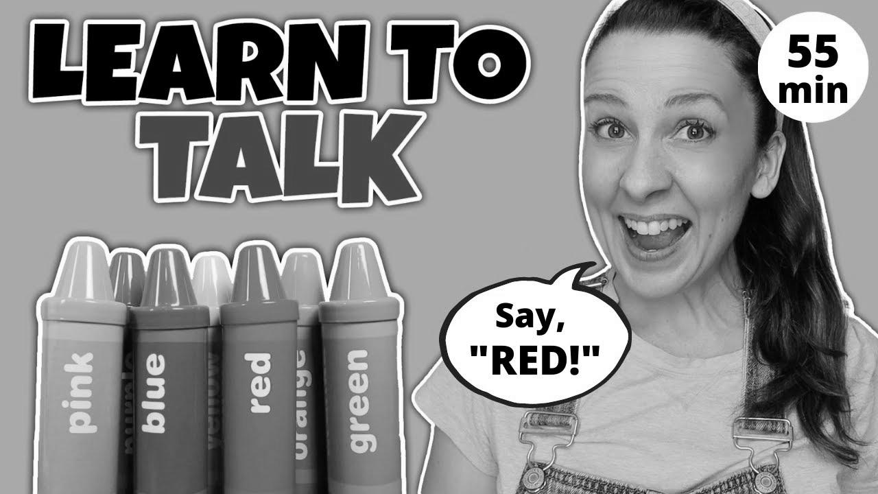 Learn To Talk – Toddler Studying Video – Learn Colors with Crayon Surprises – Speech Delay – Baby