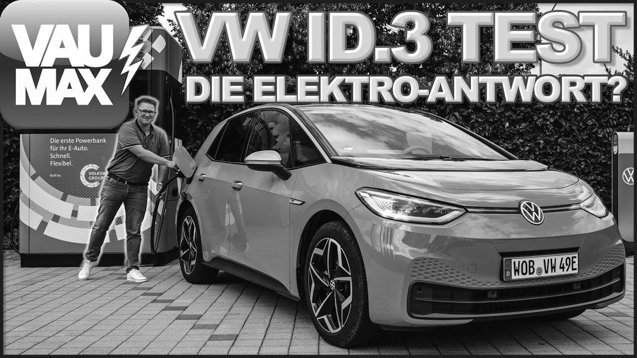 VW ID.3 – The electric answer?  Driving report, expertise & capabilities in check |  VAUMAXtv