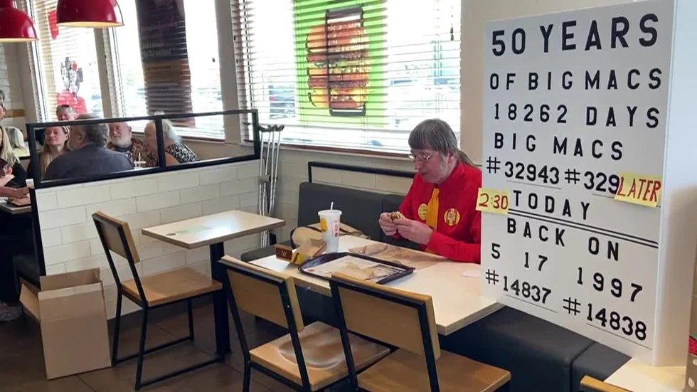 Wisconsin man celebrates 50 years of consuming Large Macs on daily basis