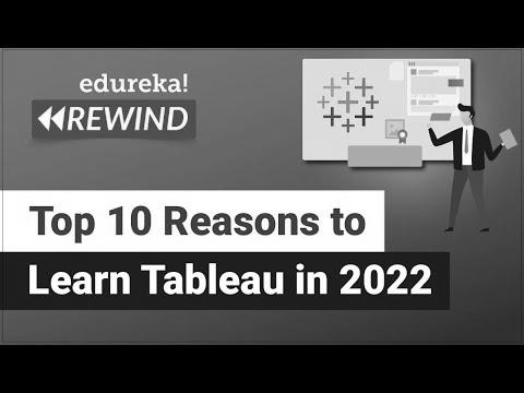 Prime 10 Causes to Learn Tableau in 2022 |  Tableau Certification |  tableau |  Edureka Rewind – 6