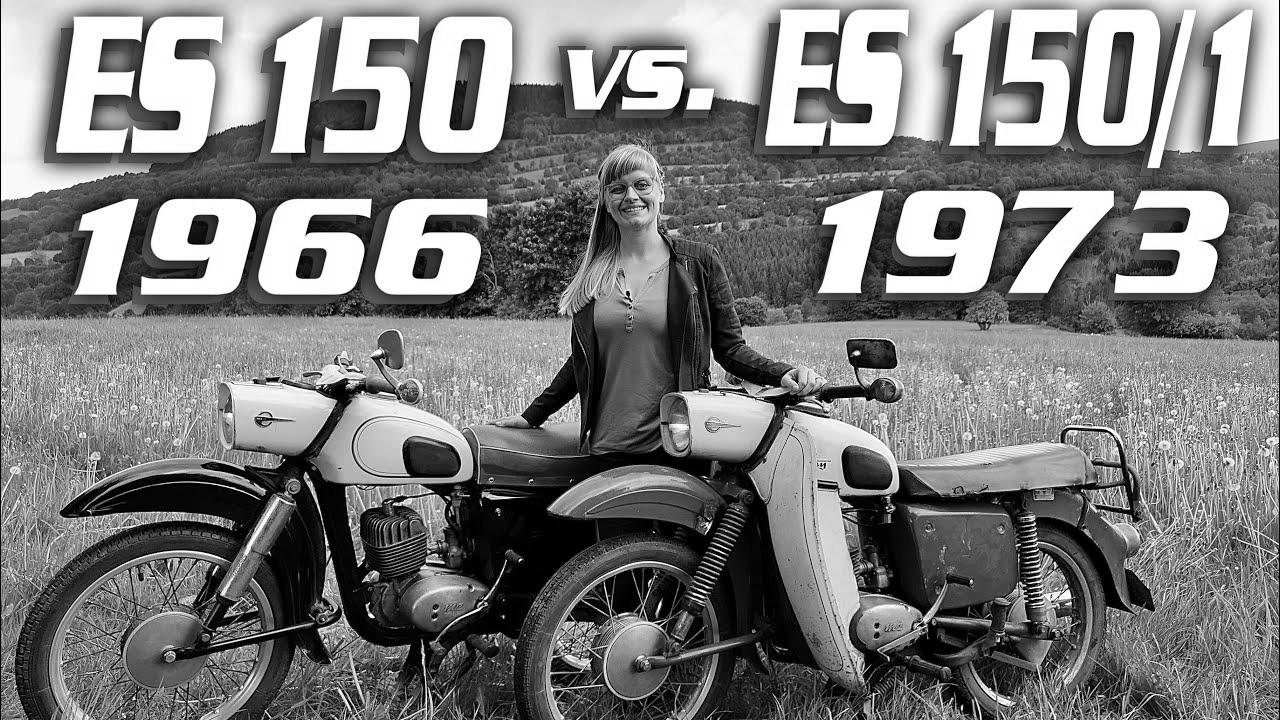 MZ ES 150 (1966) vs. MZ ES 150/1 Trophy (1973) Know-how comparability difference GDR automobiles vintage