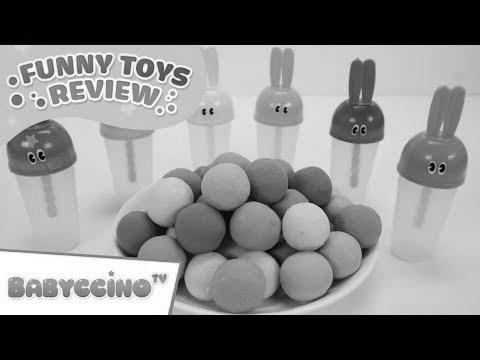 Babyccino Humorous Toys Review Episode 9 – Learn Colours Rainbow Ice Cream & Kinetic Sand