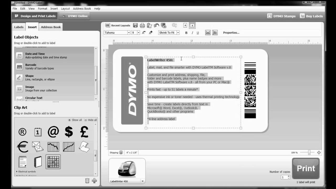 Find out how to construct your own label template in DYMO Label Software?